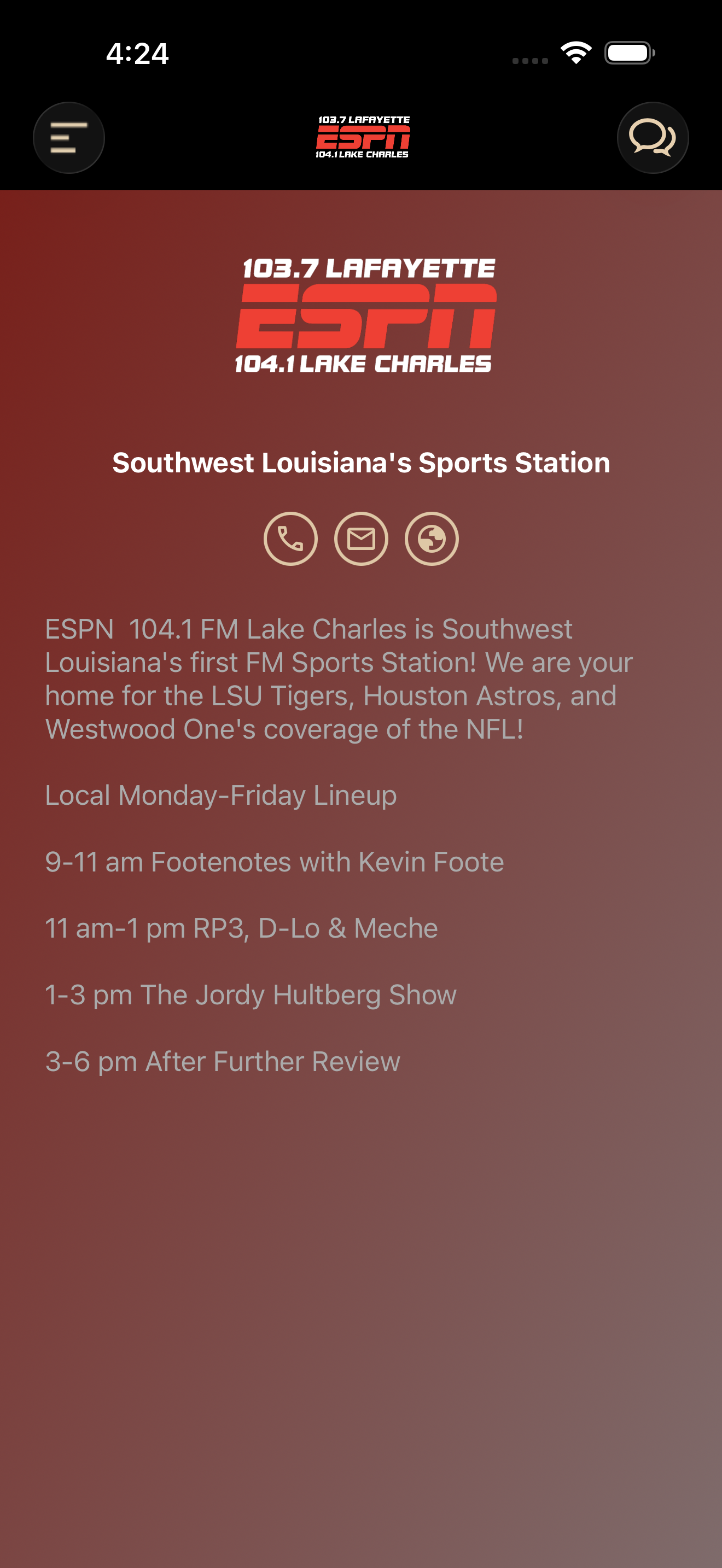 ESPN 104.1 Lake Charles screenshot 6