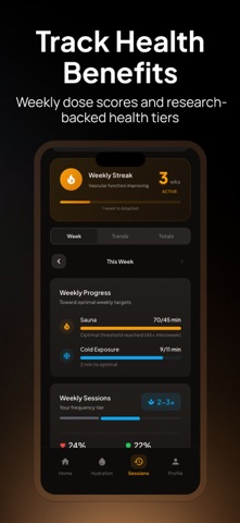Altaflip: Sauna & Cold Tracker screenshot