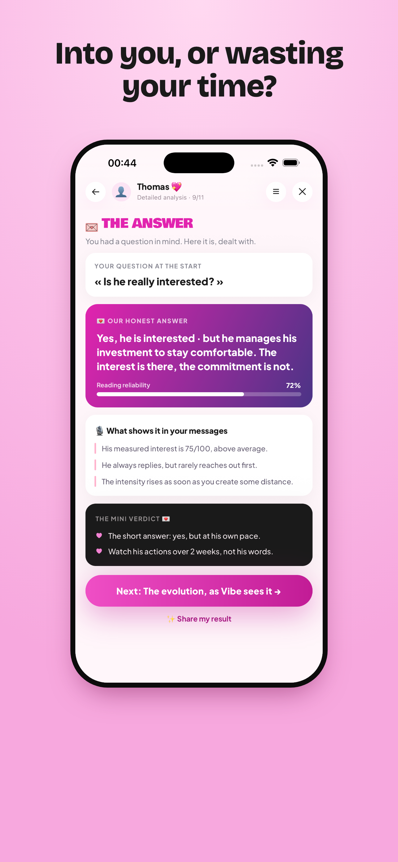 Vibe Report screenshot 2