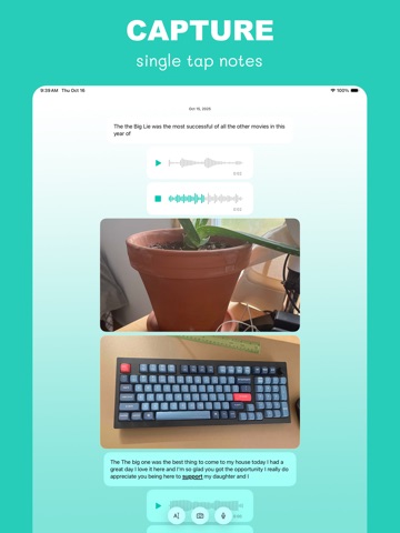 Runny - Quick Chat Style Notes iPad screenshot