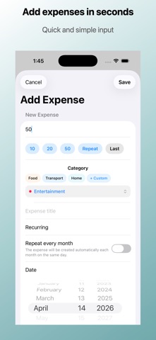 BudgetCat: Spending Tracker screenshot