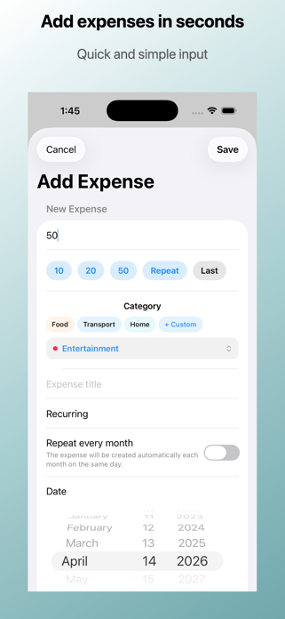 BudgetCat: Spending Tracker Screenshot 2 of 3