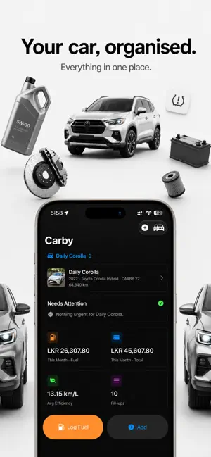 Carby: Car Maintenance Tracker screenshot 1
