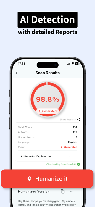 SureProof: AI Detector Screenshot 3 of 7