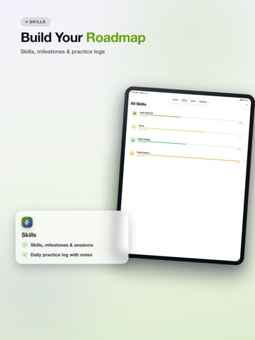 SkillPath - Skill Roadmap iPad screenshot