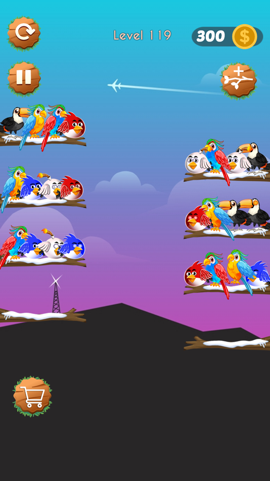 #1. Birds Sort Puzzle Game (iOS) Podle: Saad Hanif
