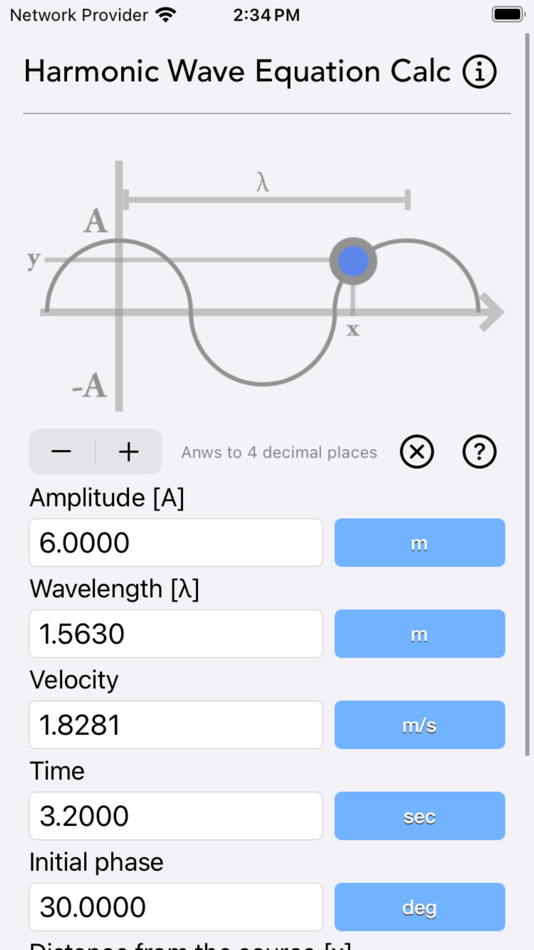 Harmonic Wave Equation Calc - 1.2 - (iOS)