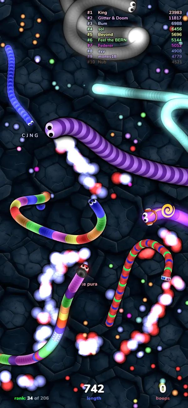 #3. slither.io (iOS) 게시자: Lowtech Studios LLC