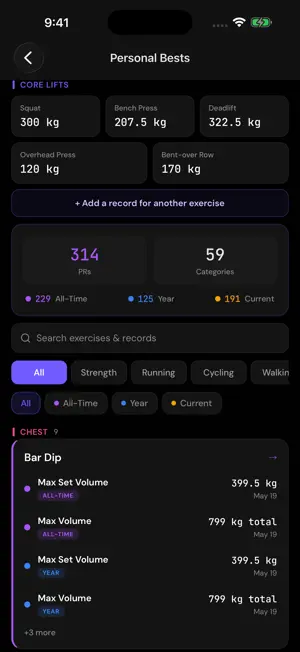 Styrki: Gym & Run Tracker screenshot 3