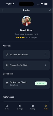 Odin Rideshare Driver screenshot