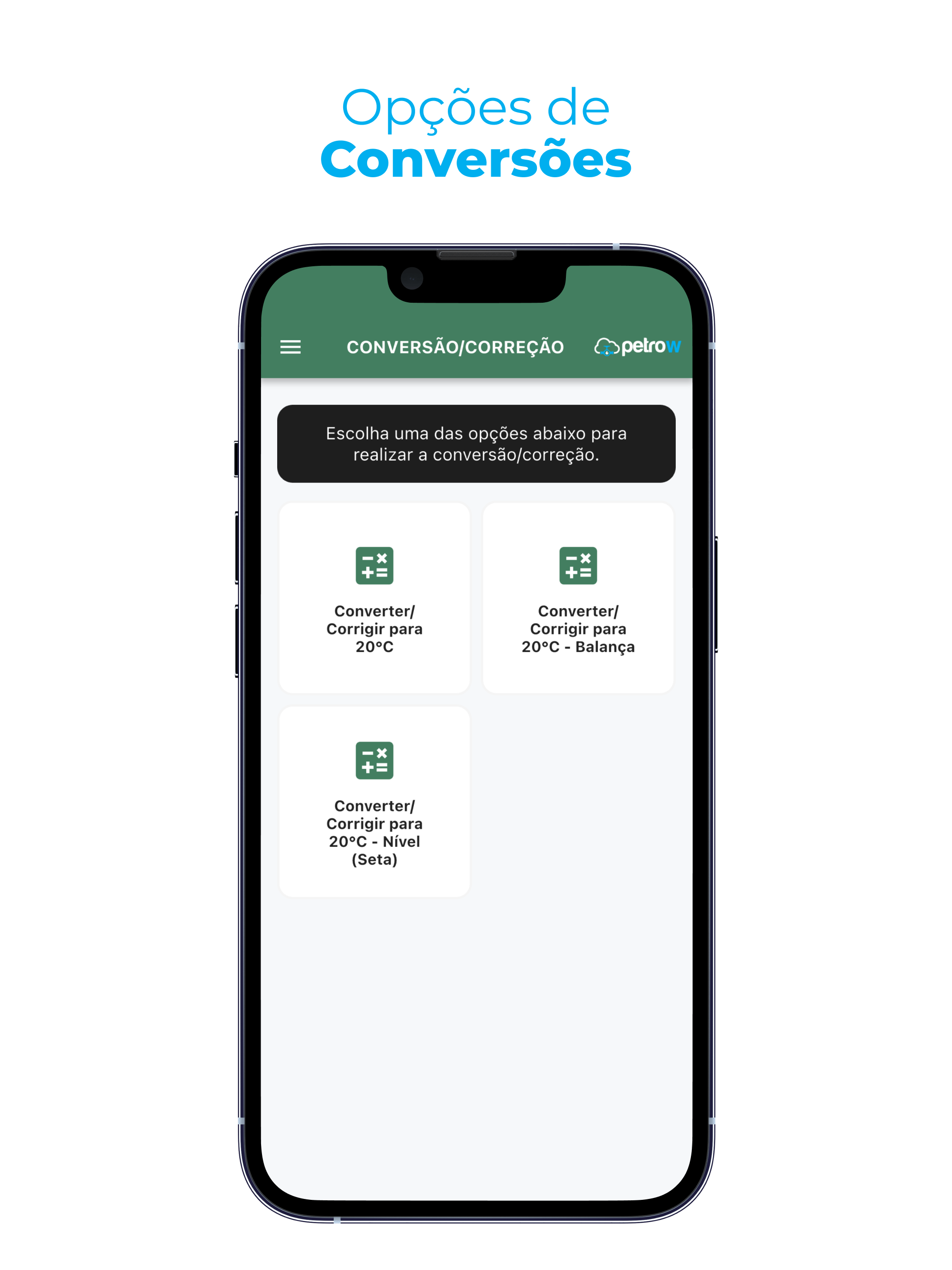PetroW - Conversão a 20°