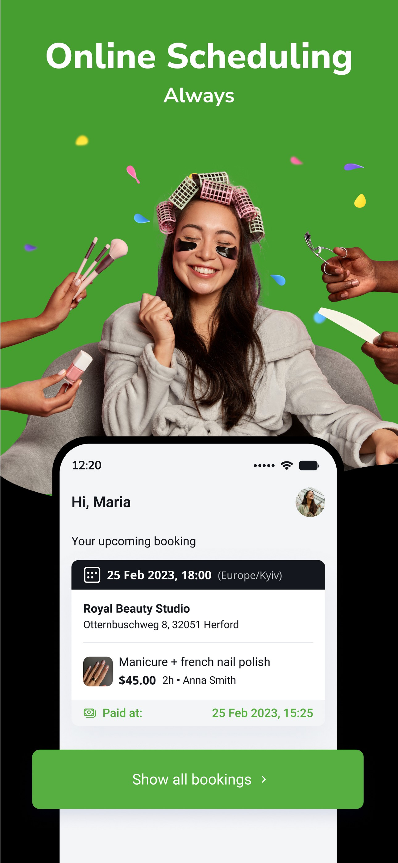 EasyWeek App: book online