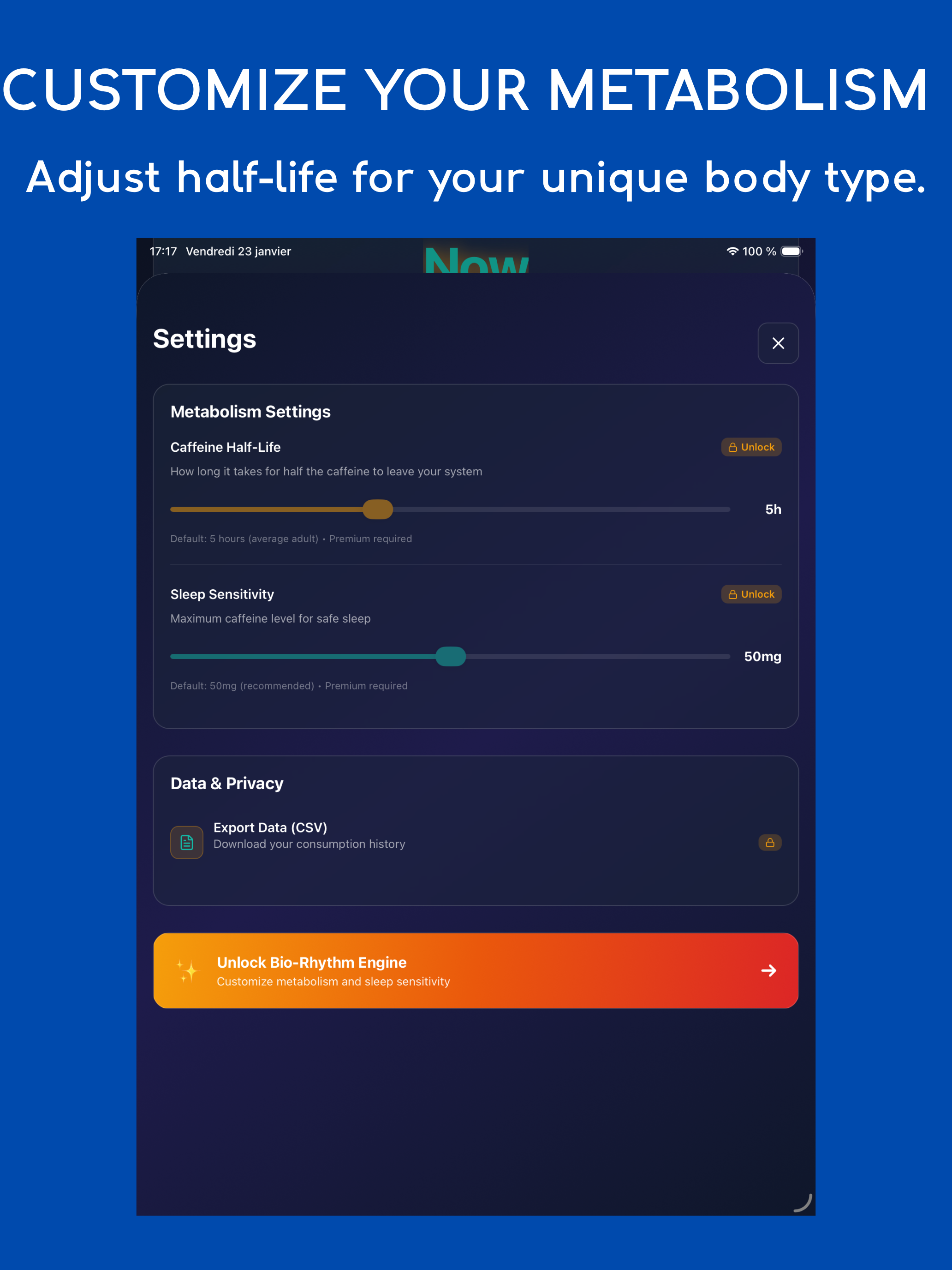 Bio-Rhythm: Caffeine Tracker screenshot 6
