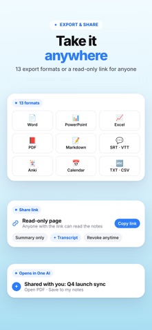 One AI: AI Note Taker Screenshot 9 of 10