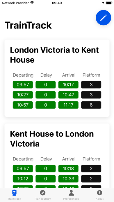 TrainTrack UK Screenshot