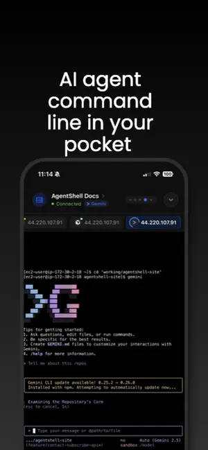 AgentShell screenshot 1