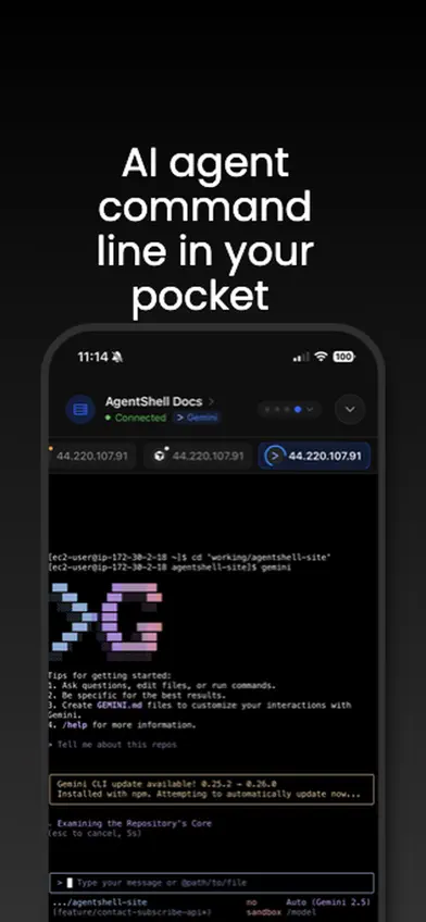 AgentShell screenshot 1