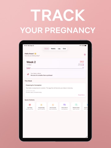 Track Pregnancy: Baby Tracker iPad screenshot