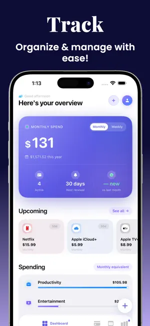 Subscription Manager: SubVault screenshot 2