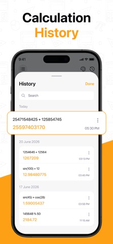 Calculator: EasyCalc iPhone screenshot