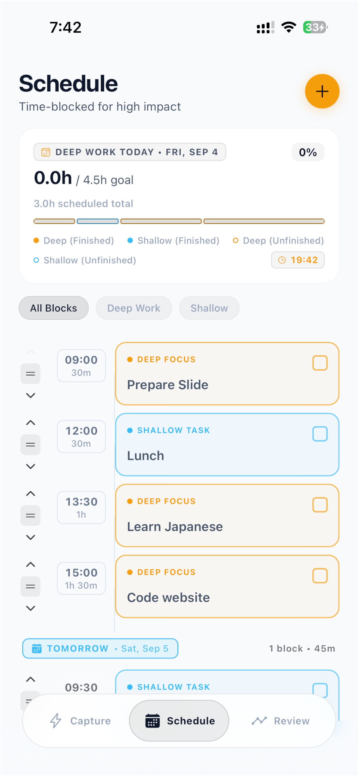 Screenshot 6 of Deepy: Deep Work Time Blocking