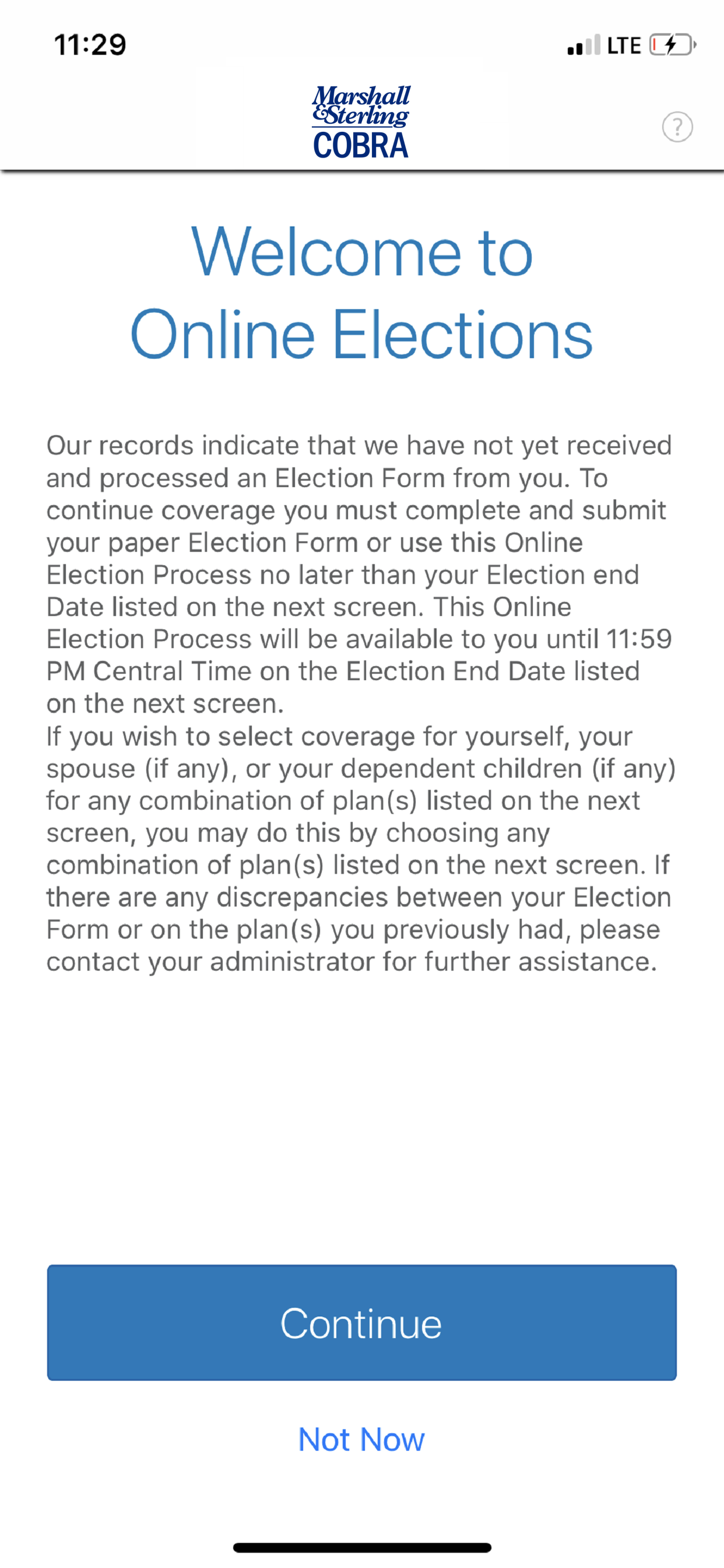 Marshall & Sterling COBRA