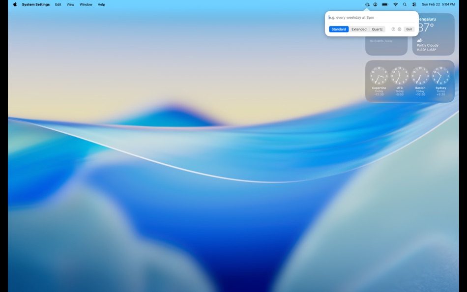 Cronwise (macOS) Por: Karun Ramakrishnan