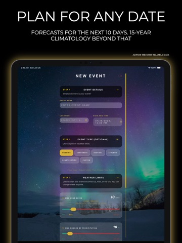 Threshold Weather iPad screenshot