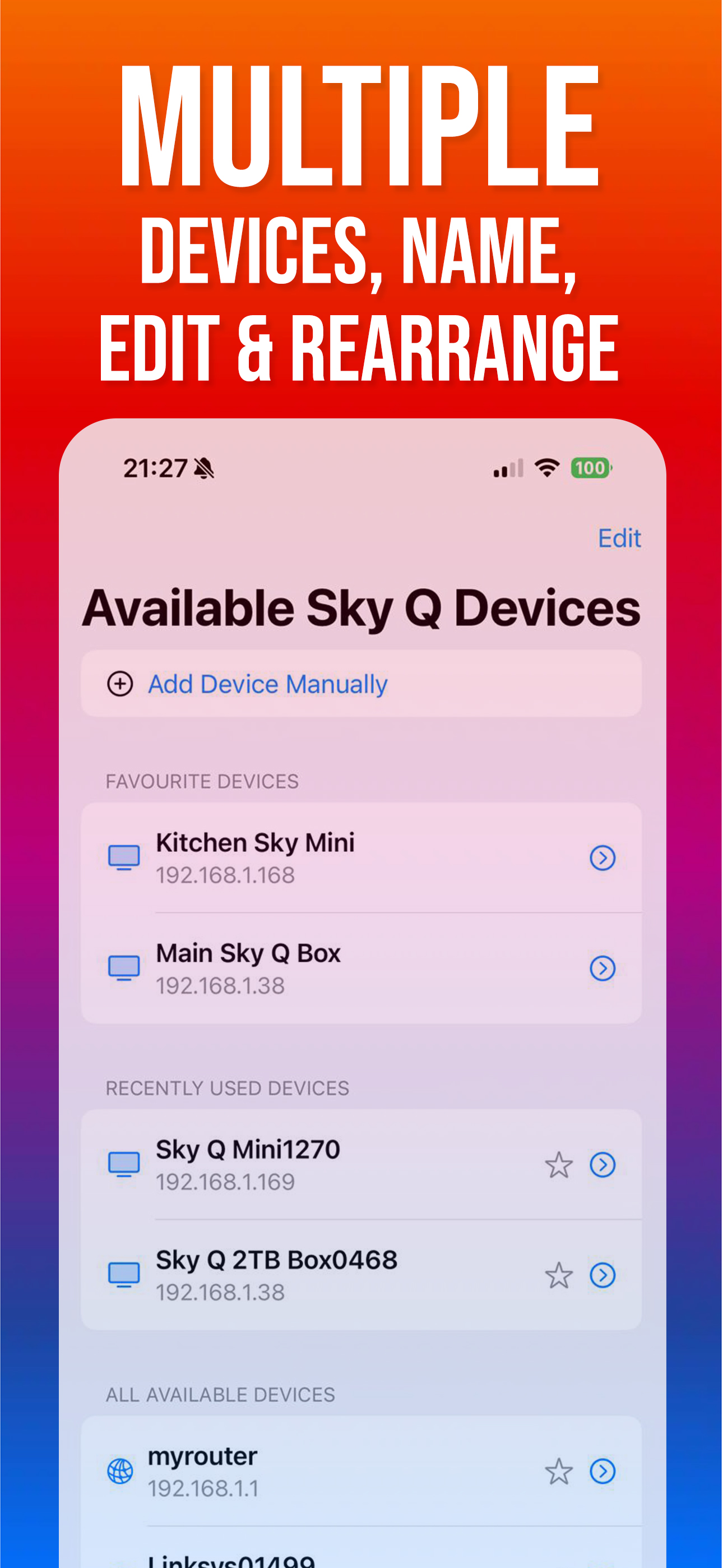 Remote Control for Sky