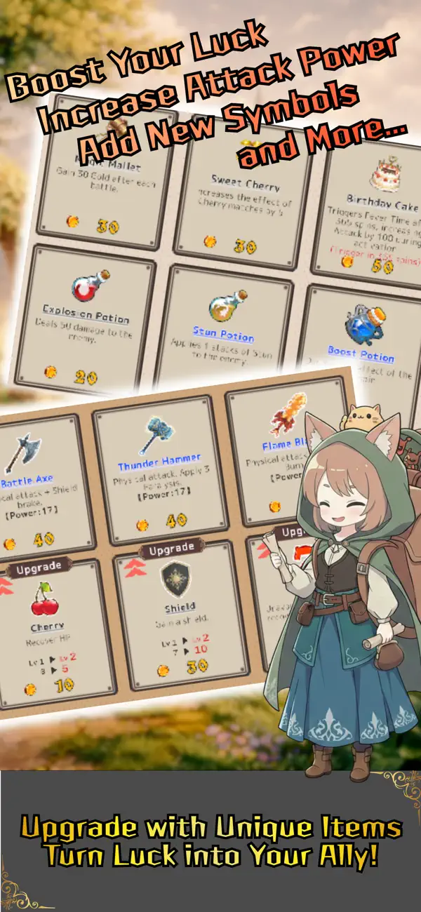 Slot & Brave: Roguelike RPG iOS Mod IPA screenshot 3 - iOS game interface