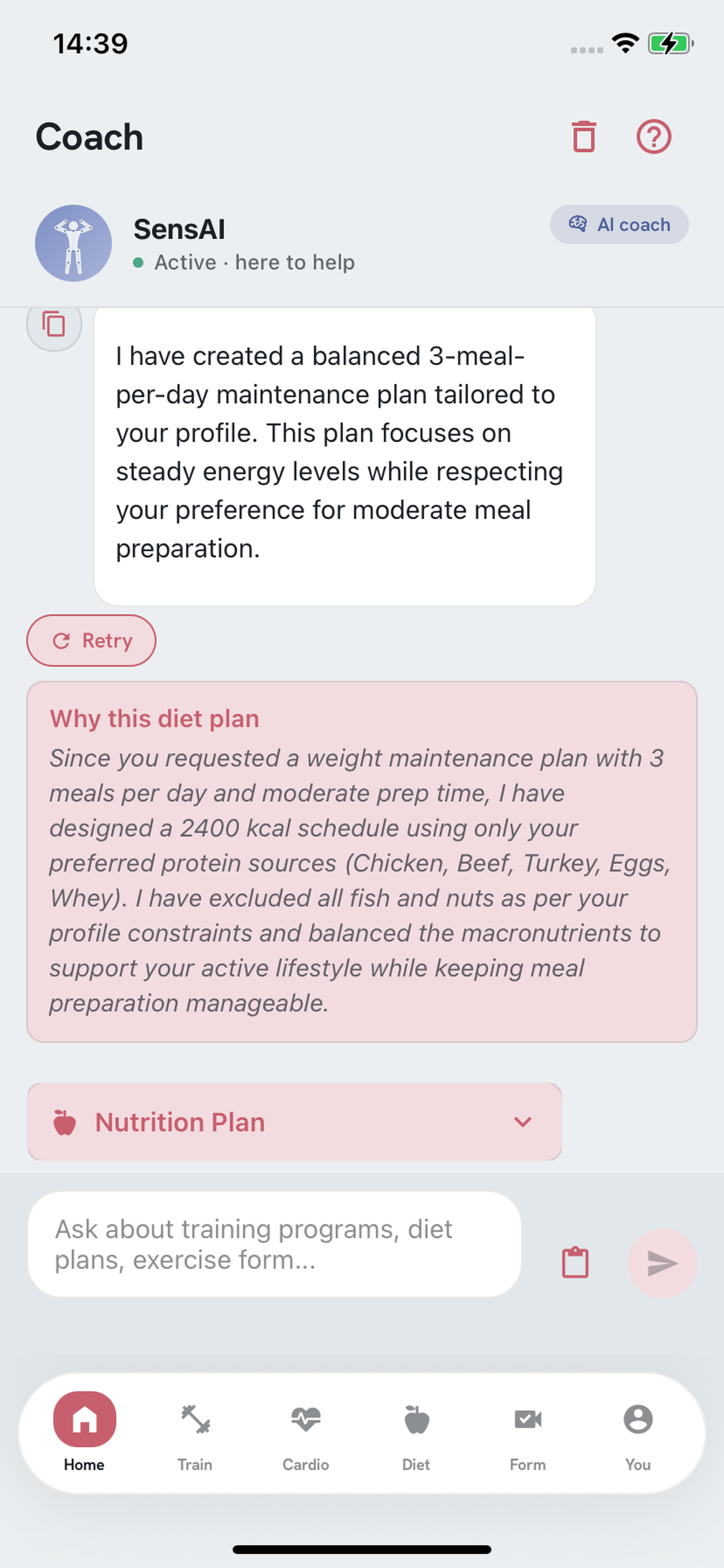 SensAI.PT - Personal Trainer screenshot 8