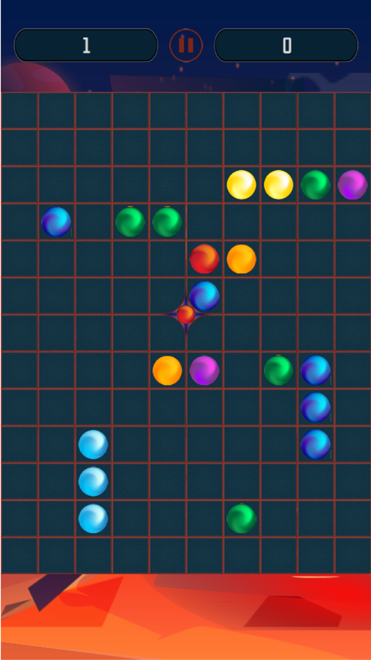 #4. Volcano Color Lines - Match 5 (iOS) 来自: AkaTek LLC