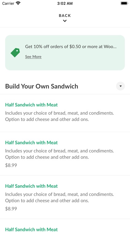 Woodlands Market: Ordering