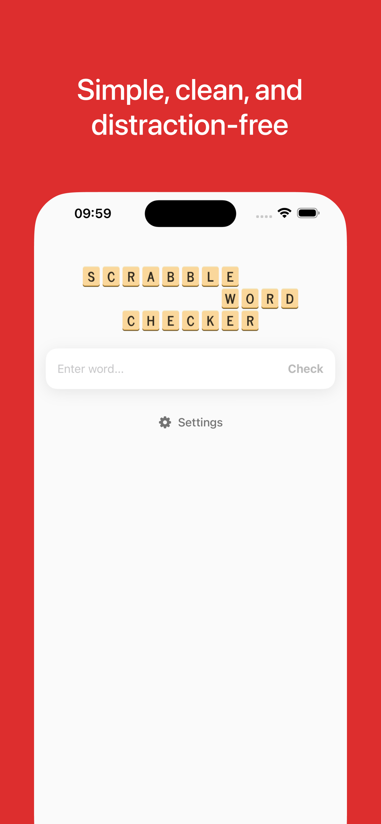 Word Checker for SCRABBLE