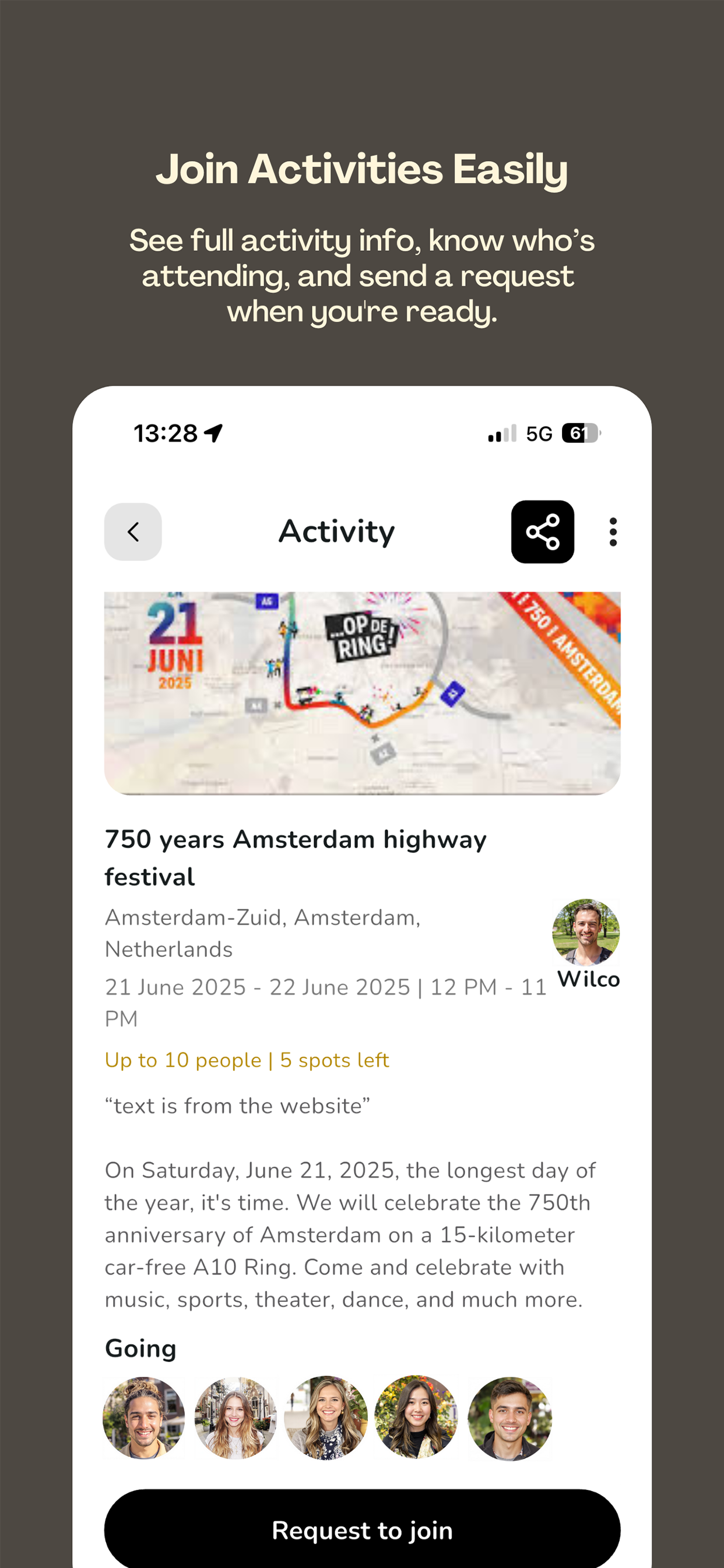 PlusOnes: find activity pals screenshot 2