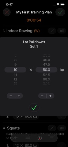 Personal Training Diary screenshot
