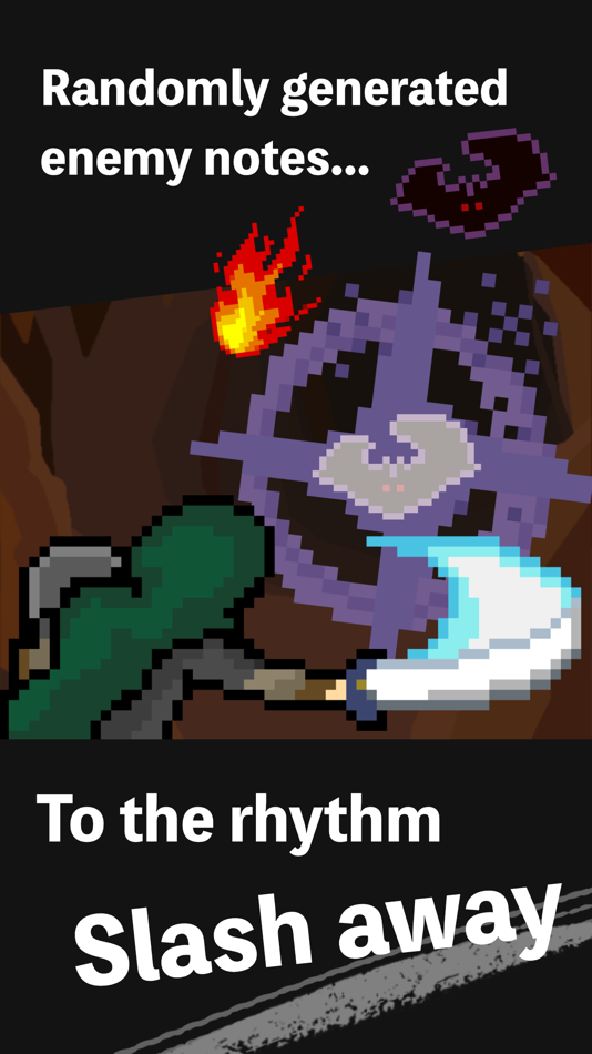 #1. Random Rhythm Dungeon (iOS) 由: Takashi Sato