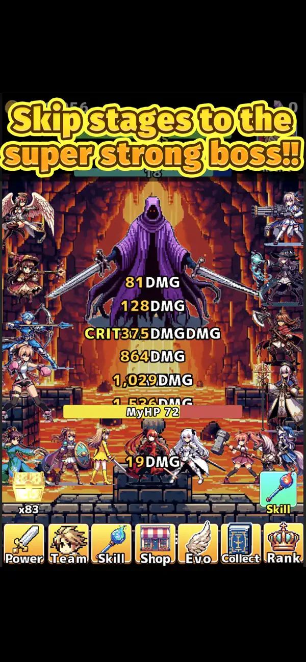 Hack and slash clicker Hack screenshot 5 - game app interface