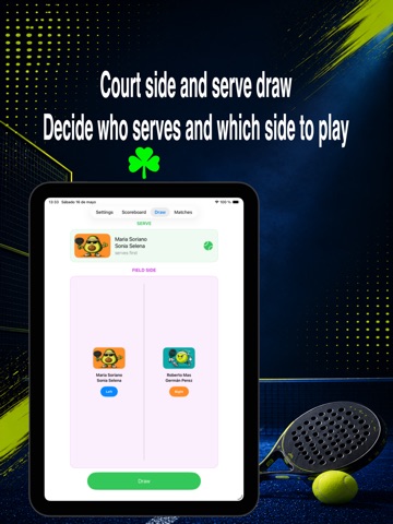 Paddle Scoreboard padel iPad screenshot