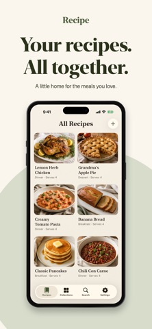 Recipe: A Personal Cookbook app screenshot