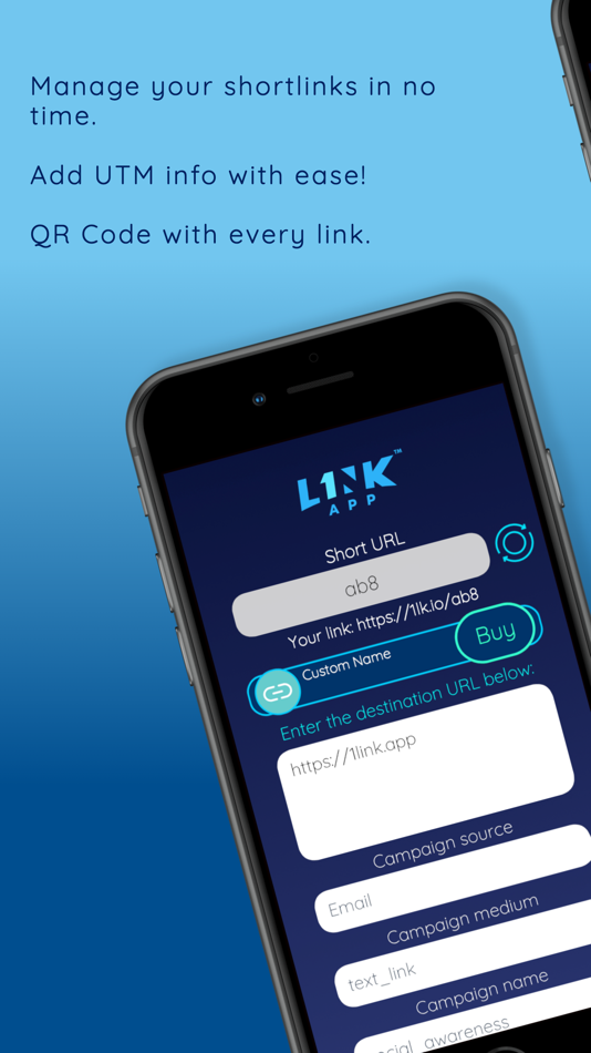 #4. 1Link™ Shortener Link App (iOS) Podle: TAPQUAD, INC