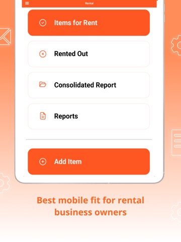 Rental Business Management App iPad screenshot
