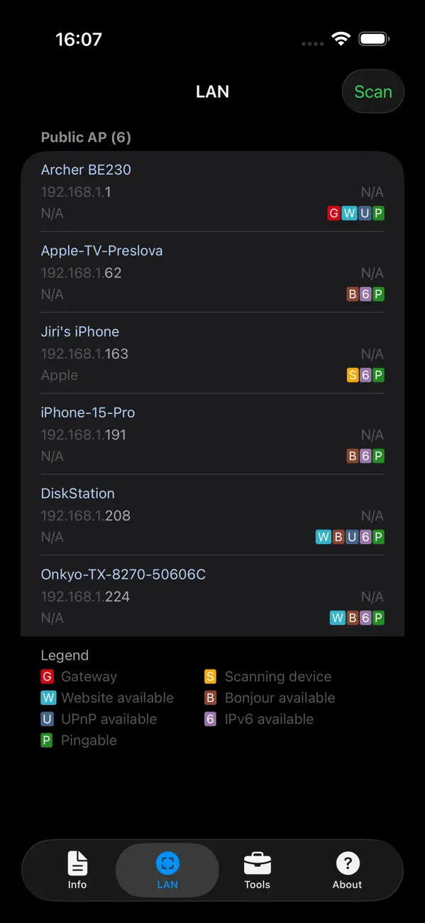 #1. Network Analyzer: net tools (iOS) di: Techet