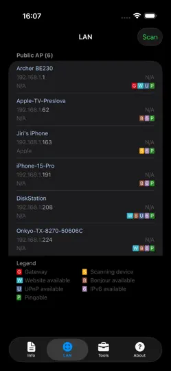 Screenshot von Network Analyzer: Net Tools auf dem iPhone 1