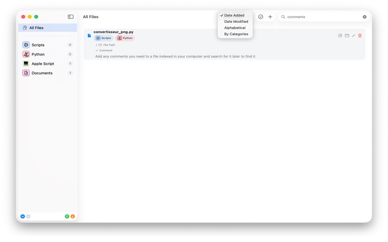 Files Organizer screenshot
