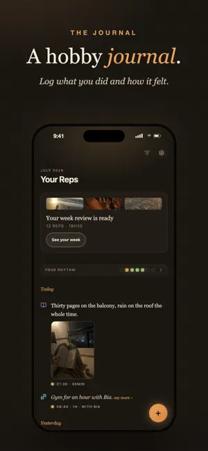 Reps — Hobby Journal screenshot 1