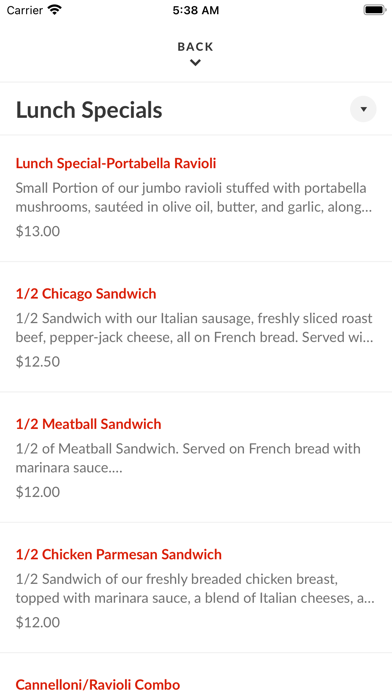 App screenshot