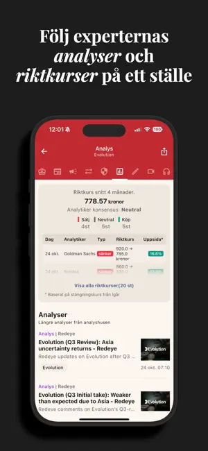 Börskollen: Aktier & Börsen iPhone screenshot 6