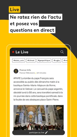 Capture d'écran de Franceinfo: L’info En Continu sur iPhone 4