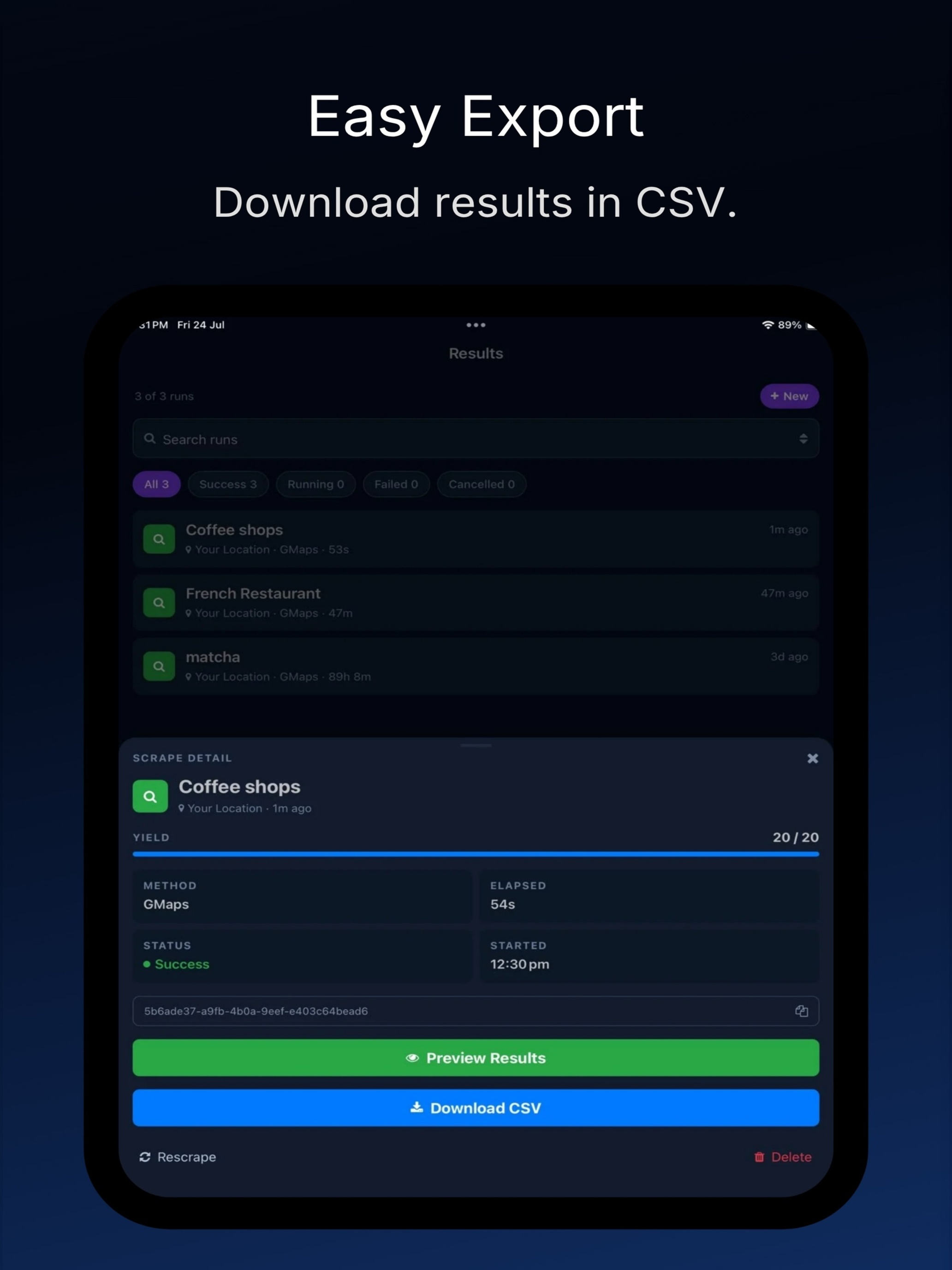 Autoscrape screenshot 11